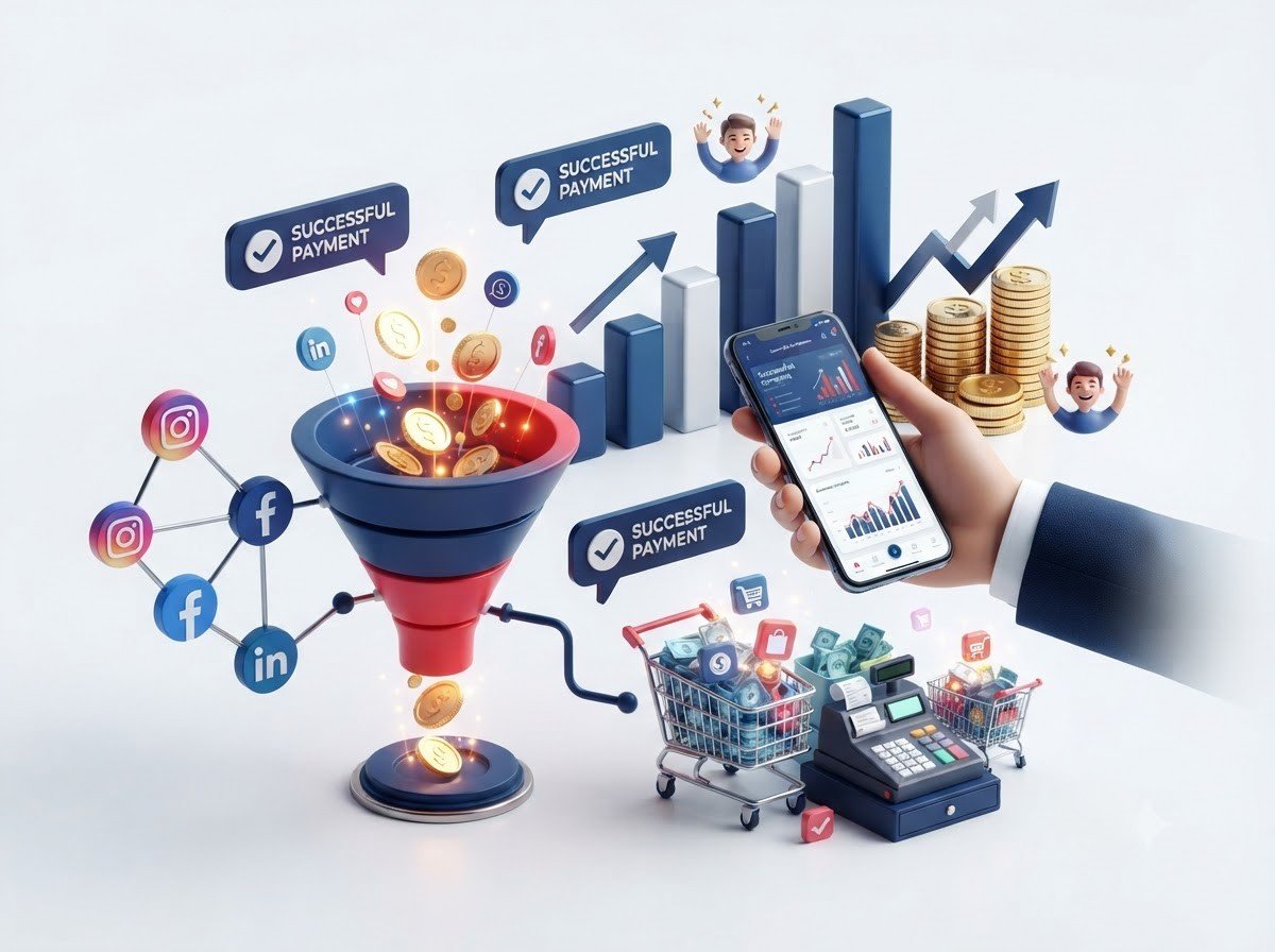 Social Media Marketing increasing sales and revenue with lead generation and business growth strategies